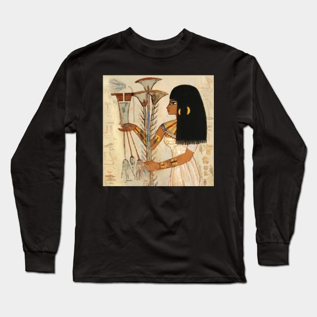 Egyptian Girl Long Sleeve T-Shirt by Sisters1